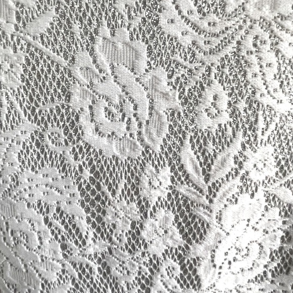 Topshop White and Silver dress Size 6 - Picture 2 of 5